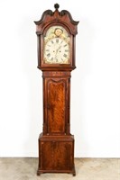 English Rogers Tall Case Mahogany Clock