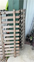3 wooden fence section’s approximately 5’x 2’