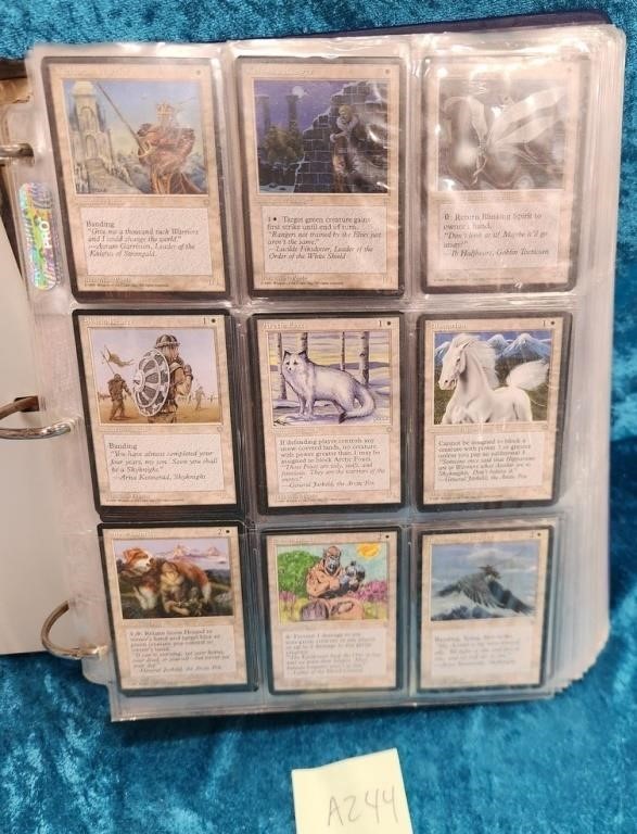 11 - MAGIC THE GATHERING CARDS W/BINDER(A244)