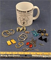 DISNEY MINNIE MOUSE Mug & Jewellery Lot