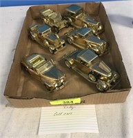 5 ARKO GOLD VINTAGE CAR MINIATURES