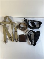 Leather belt and strap Lot
