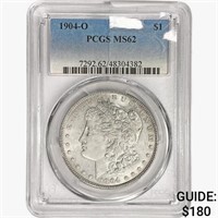 1904-O Morgan Silver Dollar PCGS MS62