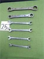 (6) Snap-On Standard Wrenches - (2) Ratchet