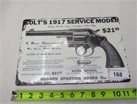 Colt Pistol Metal Sign