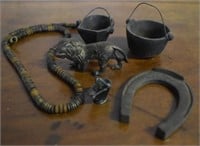 Assorted Antique Metal Items
