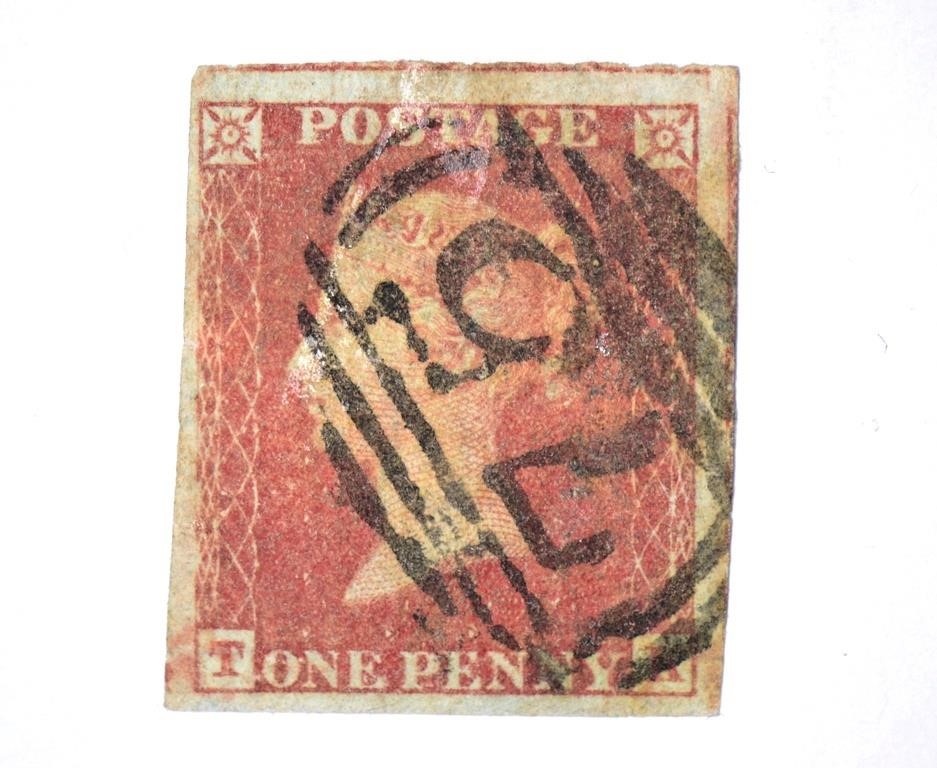 1841 QUEEN VICTORIA PENNY RED POSTAGE STAMP