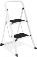 2 Step Ladder  Lightweight  330 lbs  White