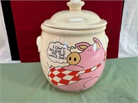 *TREASURE CRAFT PIG COOKIE JAR