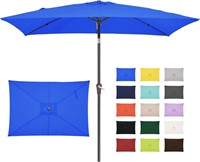 JEAREY 6.5x10 ft Rectangular Patio Umbrella