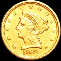 1852 $2.50 Gold Quarter Eagle LIGHT CIRC
