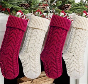 4 Pack 18” Babylab Cable Knitted Christmas