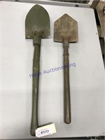 PAIR OF CAMP SHOVELS