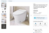B6178  ExBrite Smart Toilet Dual Flush Tankless Se