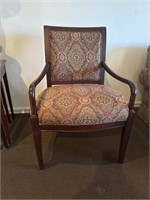 Burgundy mahogany Arm Chair