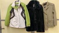 3 WOMENS  WINTER COATS