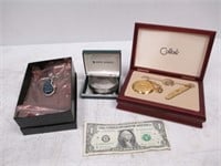 Calibri Pocket Watch in Case & 2 Nice Pieces of
