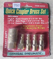 Quick Coupler Brass Set in Unopened Package