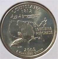 Uncirculated 2002 P. Louisiana quarter