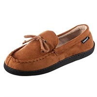 isotoner Men's Microsuede Moccasin Slipper with