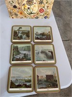 box of acrylic traditional coasters by pimpernel