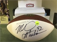 SIGNED MICHAEL STRAHAN FOOTBALL, CAMBELLS