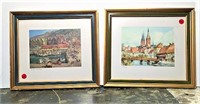Framed City Prints - Lot of 2
