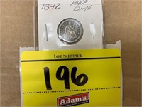 1842 SITTING HALF DIME