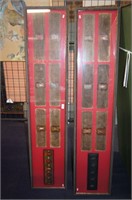 Pair of framed & glazed Tibetan manuscripts with