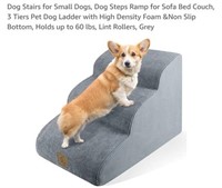 MSRP $45 Grey Small Dog Stairs