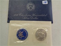 1972 40 % Unc Ike Dollar Silver