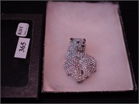 Marked Swarovski pin of a polar bear