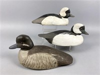 3 Tom Humberston Bufflehead Duck Decoys,