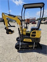 New AGT QH12 Mini Excavator (Yellow)