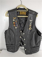 Deadwood Outfitters Biker Leather Vest - Size XXXL