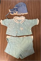 Antique baby outfit/bonnet