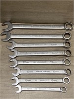 Wright Tool (8)pc Metric Combo Wrench Set -