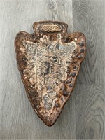 Vintage Treasure Craft Colorado Arrowhead Dish