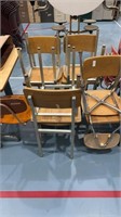 9 chairs 2 foot 6 inches tall by 15 inches wide