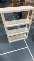 Plastic bookcase/shelves 30x43 inches