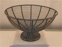 Vintage Pedestal Wire Bowl
