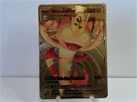 Pokemon Card Rare Gold Meowth Vmax
