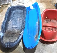 3 - Plastic Winter Sleds