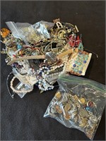 Large Bag of Costume Rings, Bracelets and