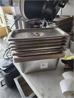 1/3 SIZE SS PANS WITH LIDS