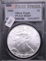 2006 PCGS MS69 SILVER EAGLE