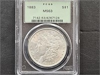1883 MS63 Morgan Silver Dollar Coin