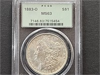 1883 O MS 63 Morgan Silver Dollar Coin