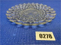 Bubble Design Glass Platter 10" Round