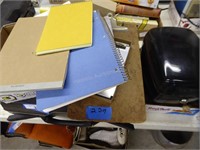 Briefcase & misc. office supplies